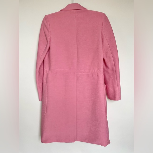 Zara Pink Bubble Gum Textured Weave Coat - XS - Picture 13 of 16